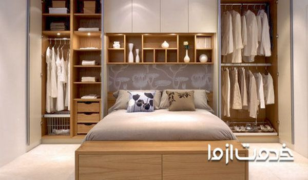 کمد دیواری اتاق خواب ۱۲ متری