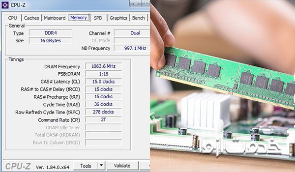 نمایش اشتباه مشخصات رم از نشانههای خرابی رم است.