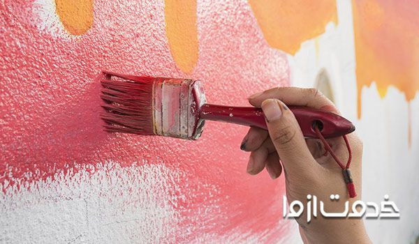 زدن رنگ نانو با قلم مو