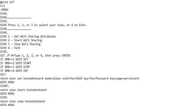 اتصال اینترنت کامپیوتر به گوشی از طریق دستورات  Ad-Hoc
