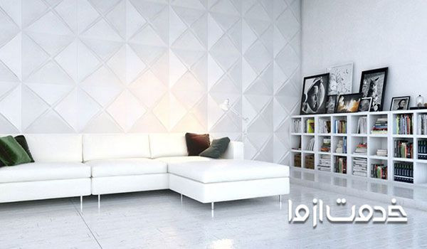 پانل گچی دیوار پوش سه بعدی