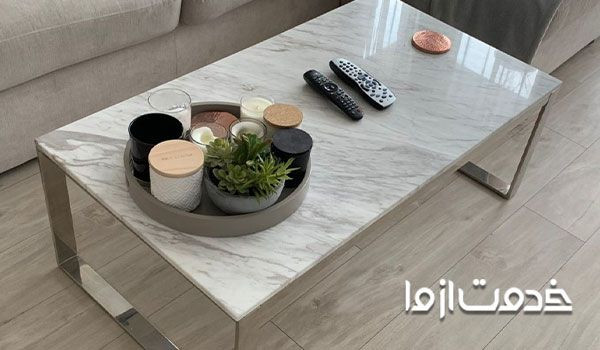 ساخت میز با جنس سنگ مرمر
