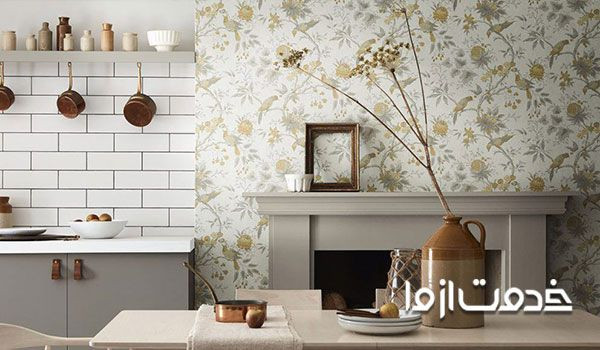 انتخاب کاغذ دیواری برای آشپزخانه