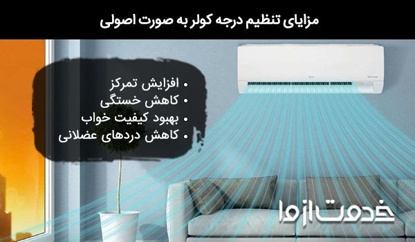 بهترین درجه برای کولر گازی