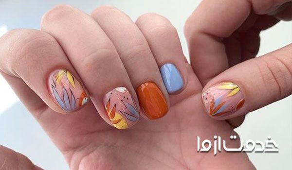 رنگ لاک و ژلیش ناخن پاییزی