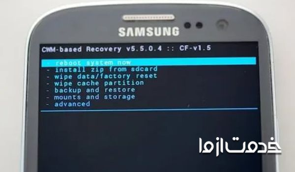 مود بازیابی برای حل روشن نشدن تبلت سامسونگ