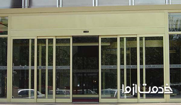 نصب درب شیشه ای کشویی اتوماتیک و تلسکوپی