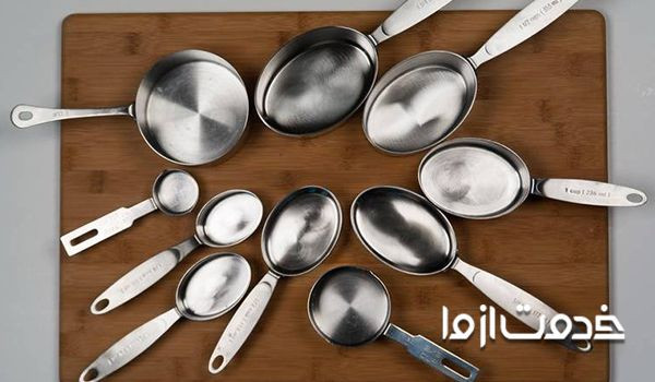 انواع قاشق های اندازه گیری