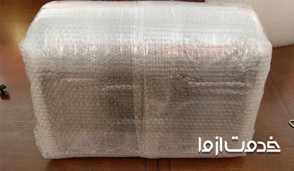 بسته بندی مبلمان با نایلون حباب دار