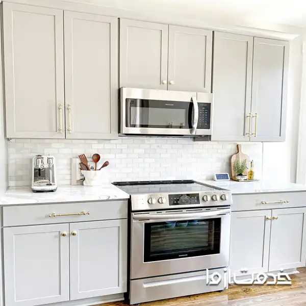 طراحی جدید کابینت آشپزخانه برای فضای کوچک