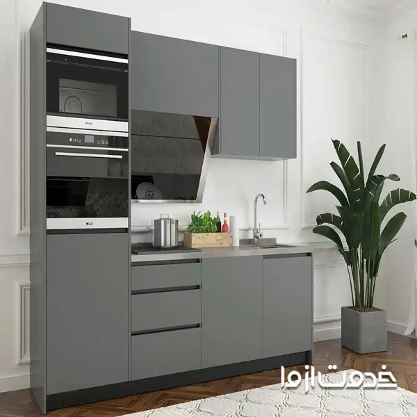 ایده طراحی کابینت آشپزخانه: فضای کوچک
