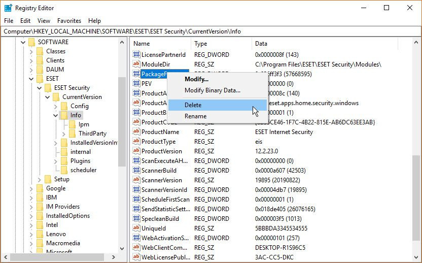 nod32 رمز eset رمز