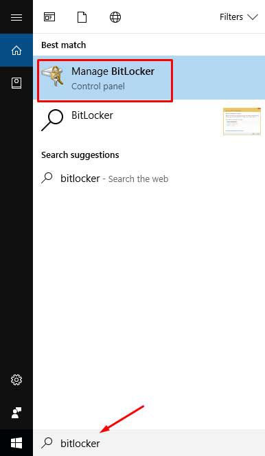 رمزگذاری روی فلش و درایو با BitLocker در ویندوز10 - BitLocker در ویندوز10 رمزگذاری روی فلش و درایو با BitLocker در ویندوز 10