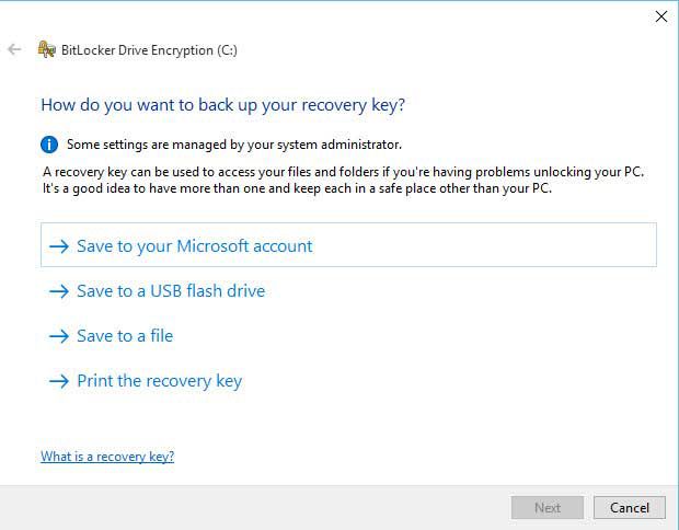 رمزگذاری روی فلش و درایو با BitLocker در ویندوز10 - BitLocker در ویندوز10 آموزش رمزگذاری روی فلش در ویندوز 10