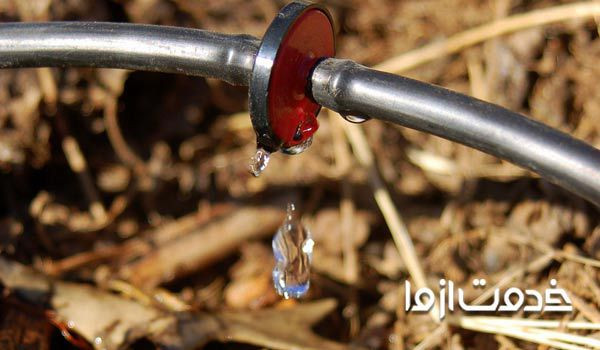 ابیاری قطره ای باغچه منزل