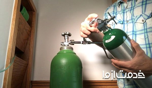 شارژ کپسول اکسیژن شبانه روزی